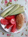 Запеченая кур.грудка с овощами