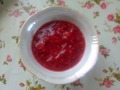 Клубника протертая с сахаром( завтрак).