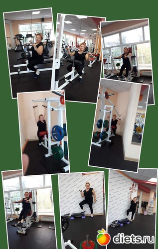 Я в спорт зале( сентябрь 2018- мой вес 75 кг , мне- 56 лет , рост 1. 56...тип фигуры-" дуры"- верх 54 размер...низ- 50 разм....фигура Мужская...., альбом: фото со мной