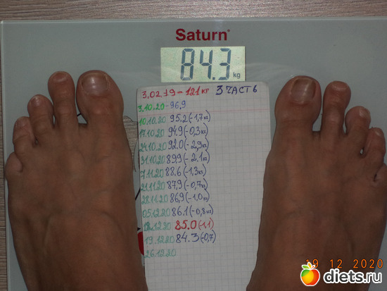 19.12.20 -700гр, альбом: худеем! ( отчет -взвешивание)
