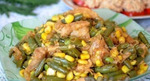 Курица со стручковой фасолью