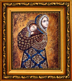 Необычная икона: Колыбельная (Несущая в платке) икона Божьей Матери