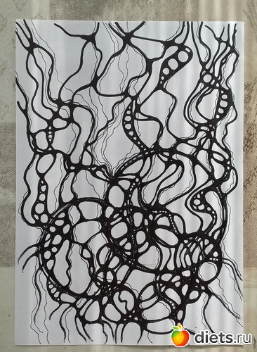 1 фото: Нейрографика(мои пробные работы)