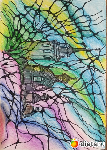 2 фото: Нейрографика(мои пробные работы)