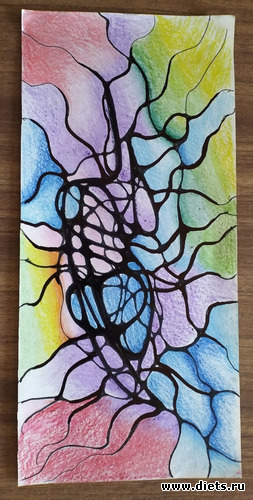 3 фото: Нейрографика(мои пробные работы)