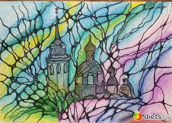 5 фото: Нейрографика(мои пробные работы)