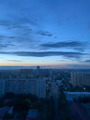 город на закате