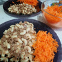 макароны по-флотски+морковка