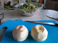 яблочки очищаем от кожуры (берите не сильно сладкие)