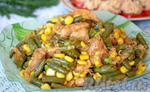 Курица со стручковой фасолью
