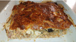 Пирог с яйцом, беконом и грибами
