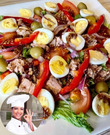 САЛАТ С ТУНЦОМ И ГОРЧИЧНОЙ ЗАПРАВКОЙ