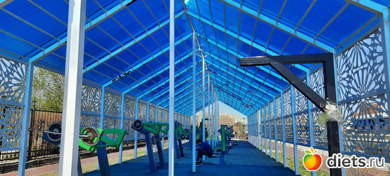 тренажёрка на улице возле синагоги, альбом: Астана Зима/весна/лето 2023