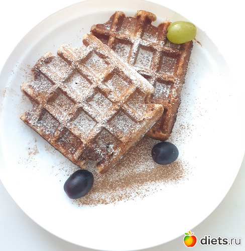 Вафли из ц/з муки с яблоком, альбом: Мои блюда