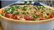 Капуста приготовленная с овощами, в молоке с присыпкой