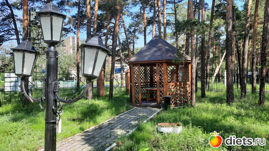 на территории отеля есть беседки, я их очень люблю, альбом: Отдых с внучей в Боровом 2024