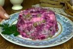 Салат со свеклой и огурцом