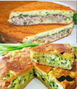 Заливной пирог с разными начинками