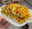 Картофельно-сырные вафли