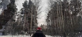 катаемся на санках!!! нас катают на снегоходе