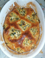 Летний заливной пирог