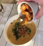 Крем суп с беконом