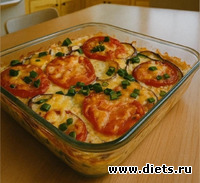 Лeтний ХИТ на вaшей кyxне — Куриная запеканка с кабачками и помидорами!