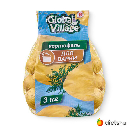 Картофель фасованный мытый для варки, альбом: продукты