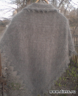 Пуховая косынка