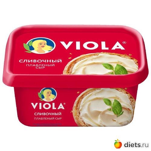 Сыр Viola плавленый сливочный 50% БЗМЖ 400г, альбом: продукты