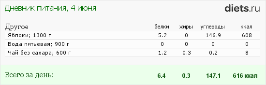 начинаю считать ккал